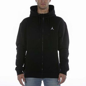 Jordan Men's Black Essentials Fleece Full-Zip Hoodie (DA9810 010)